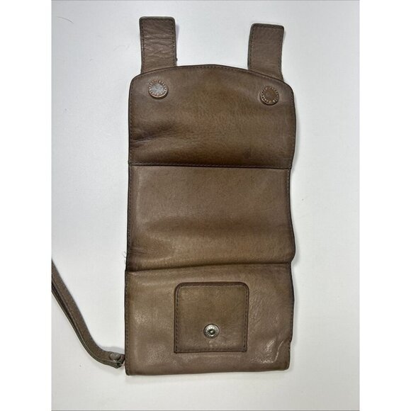 Ted Baker London Brown Trifold Wallet Wristlet Zip Coin - Picture 6 of 9